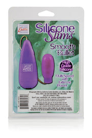Silicone Slims Vibrating Smooth Bullet - Purple