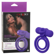 Silicone rechargeable dual climaxer