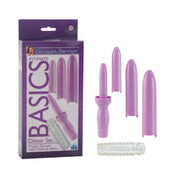 Dr. Laura Bernam Dilators - Set of 4 Locking Sizes Plus Sleeve - Purple